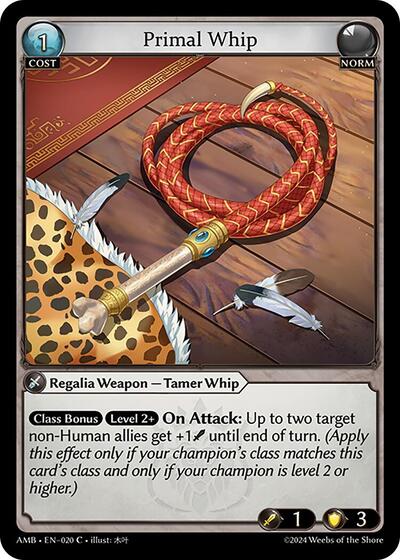 Primal Whip - 020 - Common - Mortal Ambition