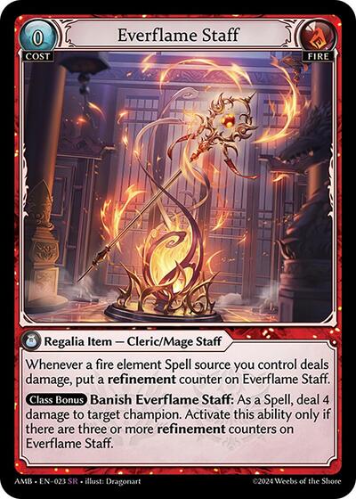 Everflame Staff - 023 - Super Rare - Mortal Ambition
