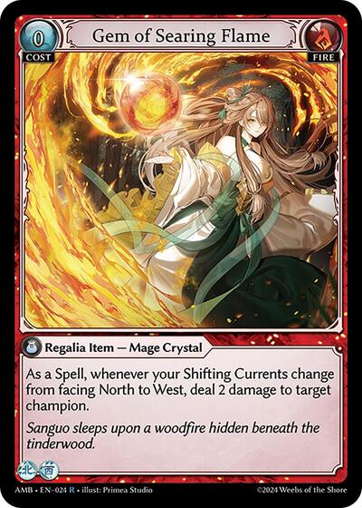 Gem of Searing Flame - 024 - Rare - Mortal Ambition