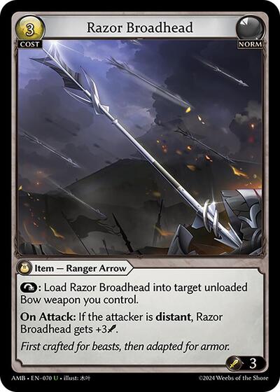 Razor Broadhead - 070 - Uncommon - Mortal Ambition