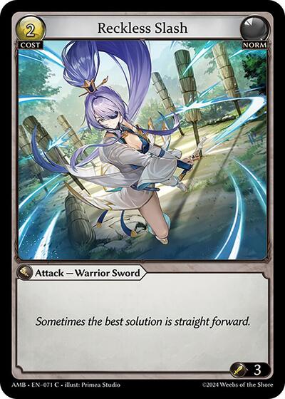 Reckless Slash - 071 - Common - Mortal Ambition