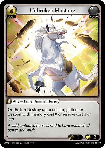 Unbroken Mustang - 088 - Common - Mortal Ambition
