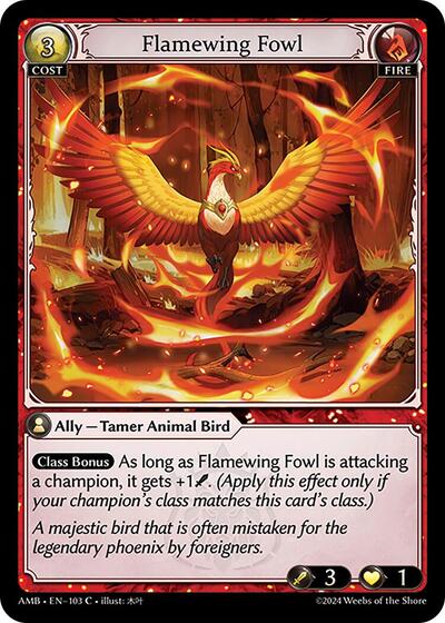 Flamewing Fowl - 103 - Common - Mortal Ambition