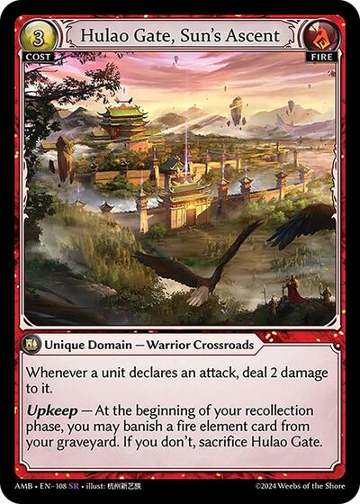 Hulao Gate, Sun's Ascent - 108 - Super Rare - Mortal Ambition