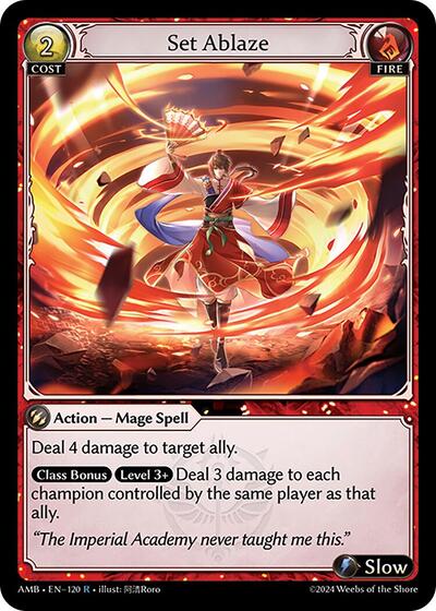 Set Ablaze - 120 - Rare - Mortal Ambition
