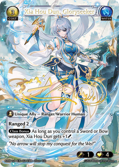 Xia Hou Dun, Gloryseeker - 164 - Collector Super Rare - Mortal Ambition