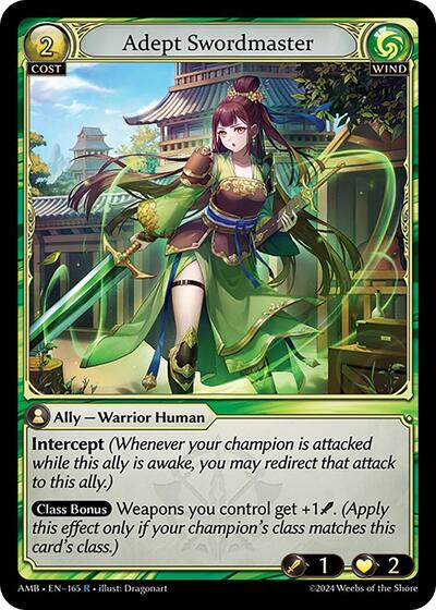 Adept Swordmaster - 165 - Rare - Mortal Ambition