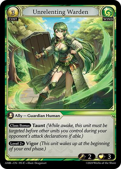 Unrelenting Warden - 195 - Common - Mortal Ambition