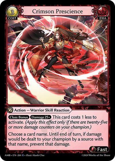 Crimson Prescience - 204 - Rare - Mortal Ambition