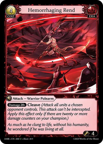 Hemorrhaging Rend - 208 - Uncommon - Mortal Ambition