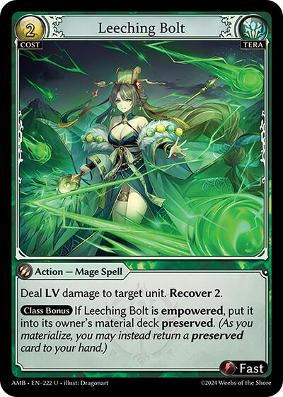 Leeching Bolt - 222 - Uncommon - Mortal Ambition
