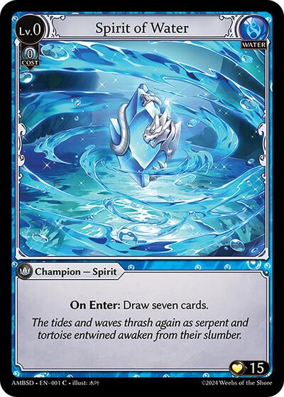 Spirit of Water - 001 - Common - Mortal Ambition Starter Decks