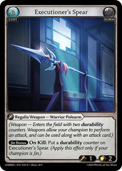 Executioner's Spear - 010 - Rare - Mortal Ambition Starter Decks