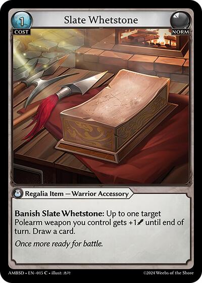 Slate Whetstone - 015 - Common - Mortal Ambition Starter Decks