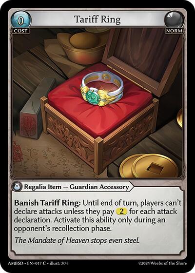 Tariff Ring - 017 - Common - Mortal Ambition Starter Decks