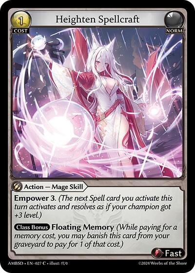 Heighten Spellcraft - 027 - Common - Mortal Ambition Starter Decks