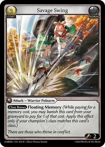 Savage Swing - 032 - Common - Mortal Ambition Starter Decks