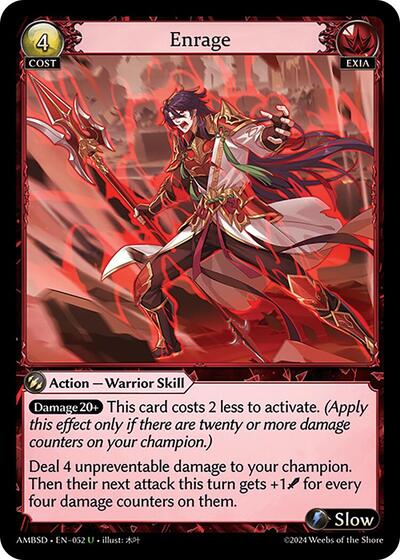 Enrage - 052 - Uncommon - Mortal Ambition Starter Decks