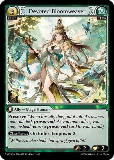 Devoted Bloomweaver - 057 - Uncommon - Mortal Ambition Starter Decks