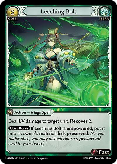 Leeching Bolt - 058 - Uncommon - Mortal Ambition Starter Decks