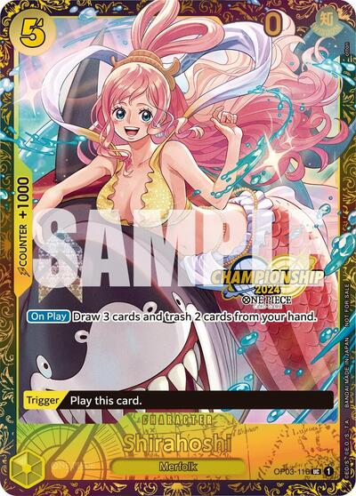 Shirahoshi (October Championship 2024 Online Regional) - OP03-116 - Uncommon - One Piece Promotion Cards