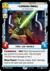 Luminara Unduli - Soft-Spoken Master - 050/257 - Rare - Twilight of the Republic
