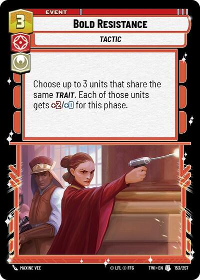 Bold Resistance - 153/257 - Uncommon - Twilight of the Republic