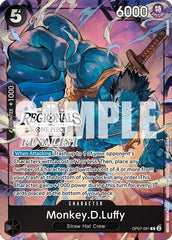 Monkey.D.Luffy (091) (Online Regional 2024 Vol. 3) [Finalist] - OP07-091 - Rare - One Piece Promotion Cards