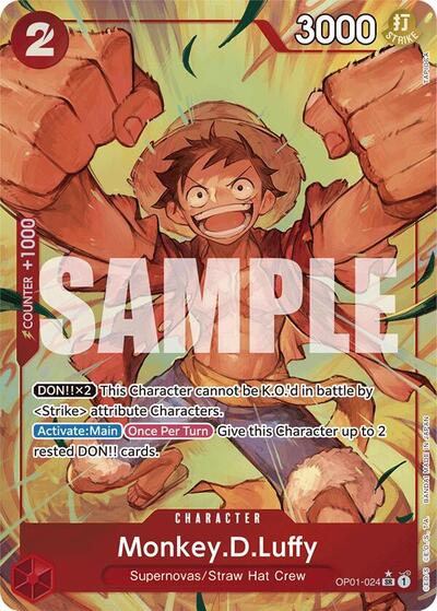 Monkey.D.Luffy - OP01-024 - Super Rare (Alternate Art) - The Best