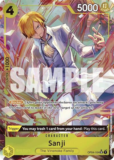 Sanji - OP04-104 - Super Rare (Alternate Art) - The Best