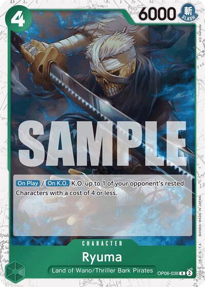 Ryuma - OP06-036 - Rare (Jolly Roger Foil) - The Best