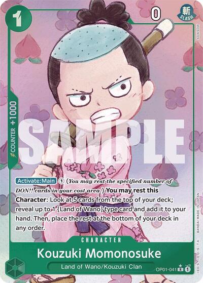 Kouzuki Momonosuke - OP01-041 - Rare (Alternate Art) - The Best
