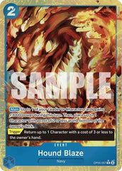 Hound Blaze - OP05-057 - Rare (Alternate Art) - The Best