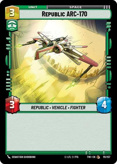 Republic ARC-170 - 111/257 - Common - Twilight of the Republic