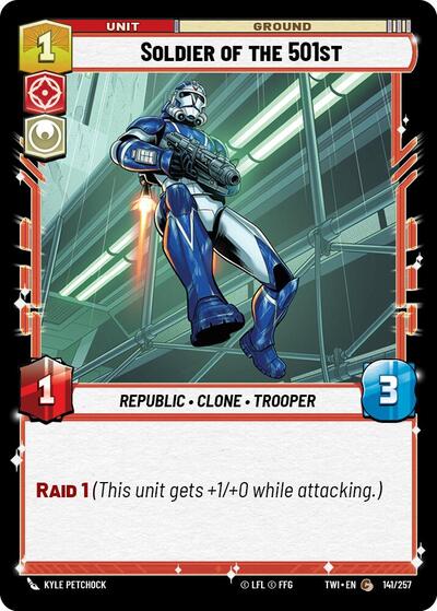 Soldier of the 501st - 141/257 - Common - Twilight of the Republic