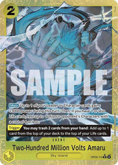 Two-Hundred Million Volts Amaru - OP05-115 - Rare (Alternate Art) - The Best