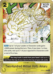 Two-Hundred Million Volts Amaru - OP05-115 - Rare (Jolly Roger Foil) - The Best
