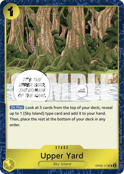 Upper Yard - OP05-117 - Uncommon (Jolly Roger Foil) - The Best