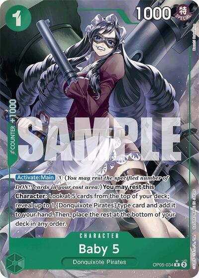 Baby 5 - OP05-034 - Rare (Full Art) - The Best