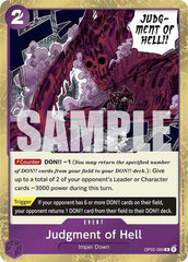 Judgment of Hell - OP02-089 - Rare (Jolly Roger Foil) - The Best