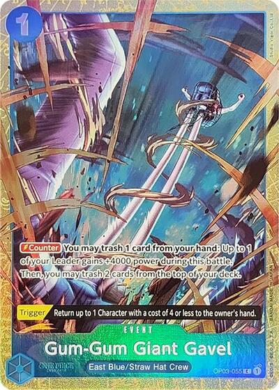 Gum-Gum Giant Gavel - OP03-055 - Common (Premium Card Collection -Best Selection Vol. 2-) - One Piece Promotion Cards