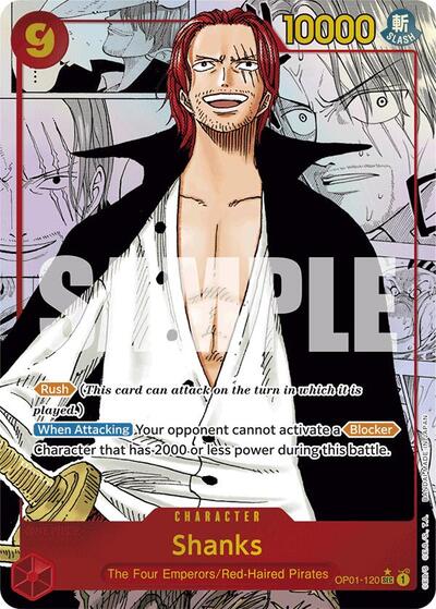 Shanks - OP01-120 - Secret Rare (Manga Alt Art) - The Best