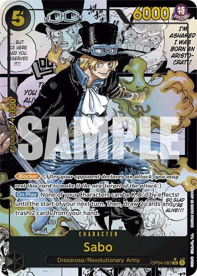 Sabo - OP04-083 - Super Rare (Manga Alt Art) - The Best