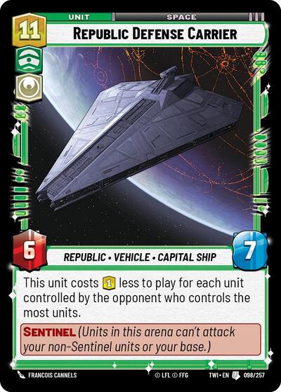 Republic Defense Carrier - 098/257 - Uncommon - Twilight of the Republic