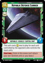 Republic Defense Carrier - 098/257 - Uncommon - Twilight of the Republic