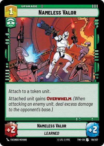 Nameless Valor - 119/257 - Uncommon - Twilight of the Republic