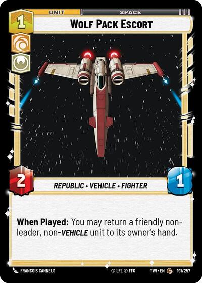 Wolf Pack Escort - 191/257 - Common - Twilight of the Republic