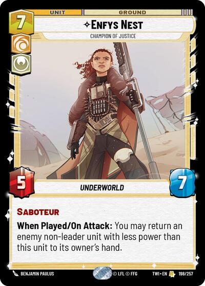 Enfys Nest - Champion of Justice - 198/257 - Rare - Twilight of the Republic