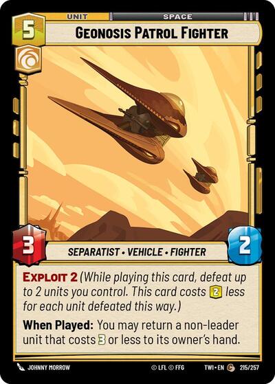 Geonosis Patrol Fighter - 215/257 - Common - Twilight of the Republic