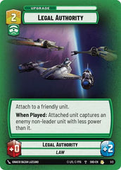 Legal Authority - 1/2 - Rare - Organized Play Promos